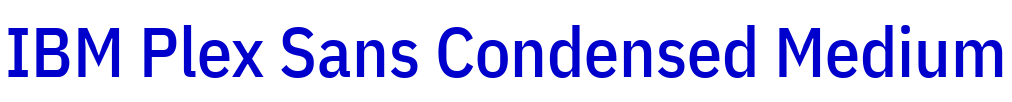 IBM Plex Sans Condensed Medium लिपि
